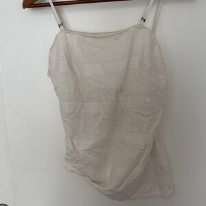 Neutral Cream Spaghetti Strap Tank Top